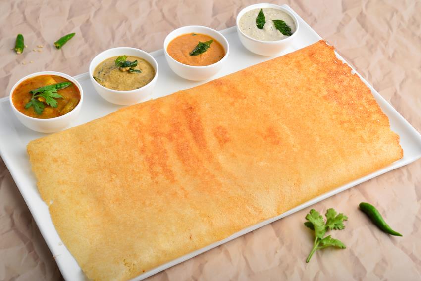 Kids’ Special Dosa with Butter Chicken