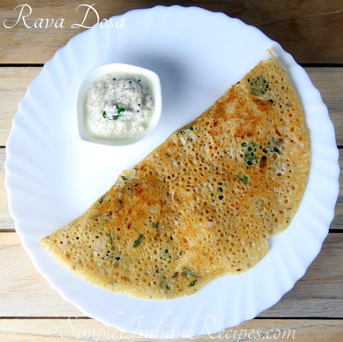 Onion Rava Dosa