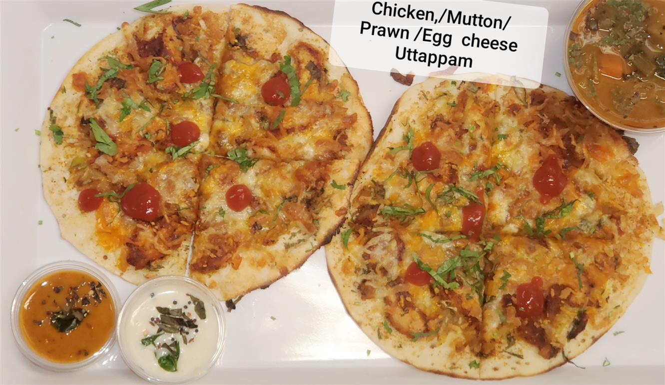 Prawn Cheese Uttappam